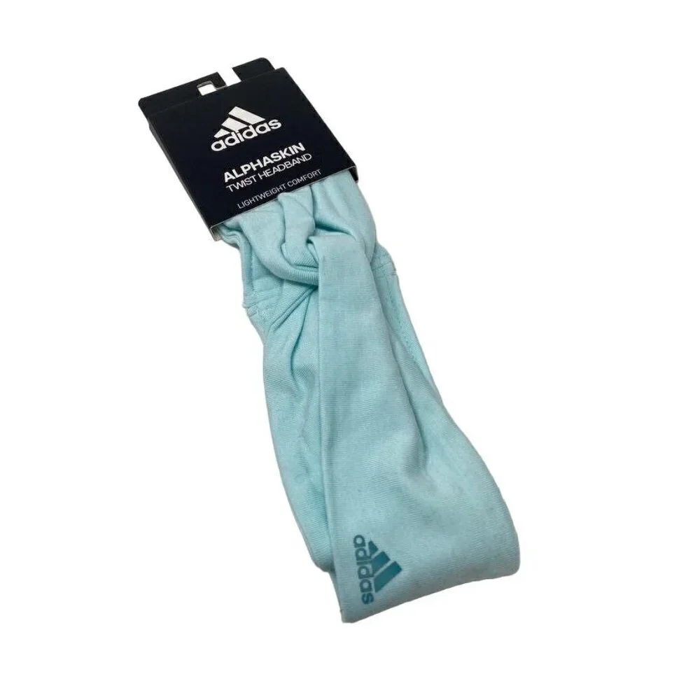 NEW Adidas Womens Alphaskin Twist Headband HALO MINT GREEN B8
